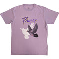 Purple - Front - Prince Unisex Adult Doves T-Shirt