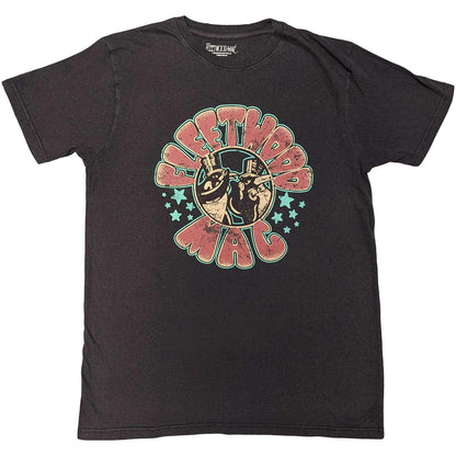 Black - Front - Fleetwood Mac Unisex Adult Stars & Penguins T-Shirt