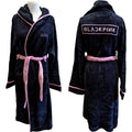 Black - Front - BlackPink Unisex Adult Logo Dressing Gown