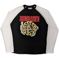 Black-White - Front - Soundgarden Unisex Adult Tour 2017 Raglan T-Shirt