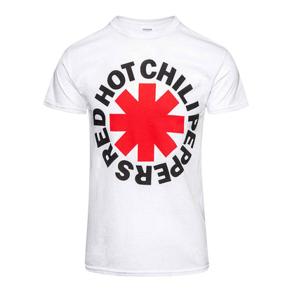 White - Front - Red Hot Chilli Peppers Unisex Adult Asterisk T-Shirt
