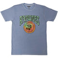 Light Blue - Front - Ramones Unisex Adult Psych Crest T-Shirt