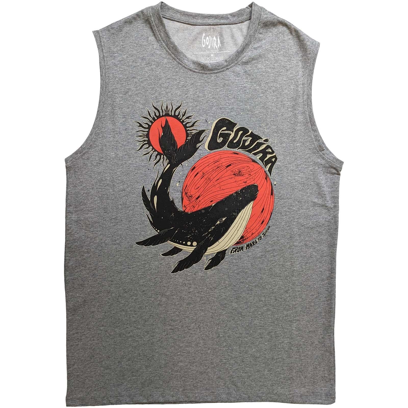 Grey - Front - Gojira Unisex Adult Whale Tank Top