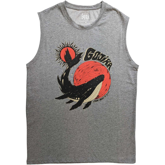 Grey - Front - Gojira Unisex Adult Whale Tank Top