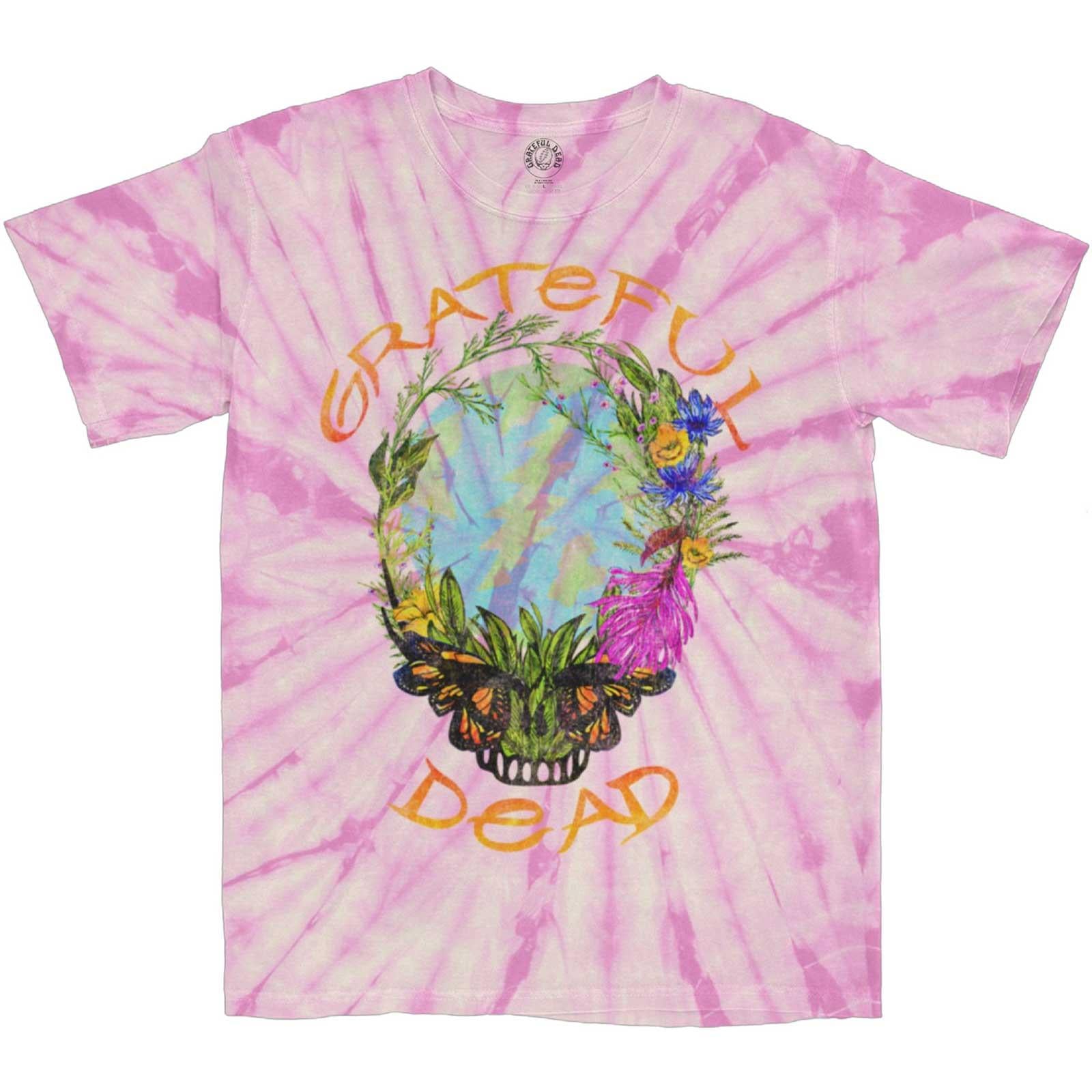 Pink - Front - Grateful Dead Unisex Adult Forest Dead T-Shirt