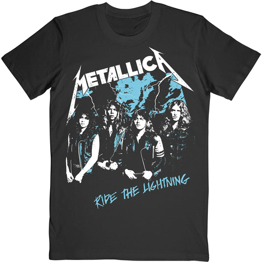 Black - Front - Metallica Unisex Adult Ride The Lightning Vintage T-Shirt