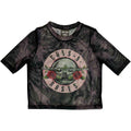 Black - Front - Guns N Roses Womens-Ladies Logo Mesh Crop Top