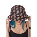 Charcoal Grey - Side - The Rolling Stones Unisex Adult Tongue Checkerboard Bucket Hat