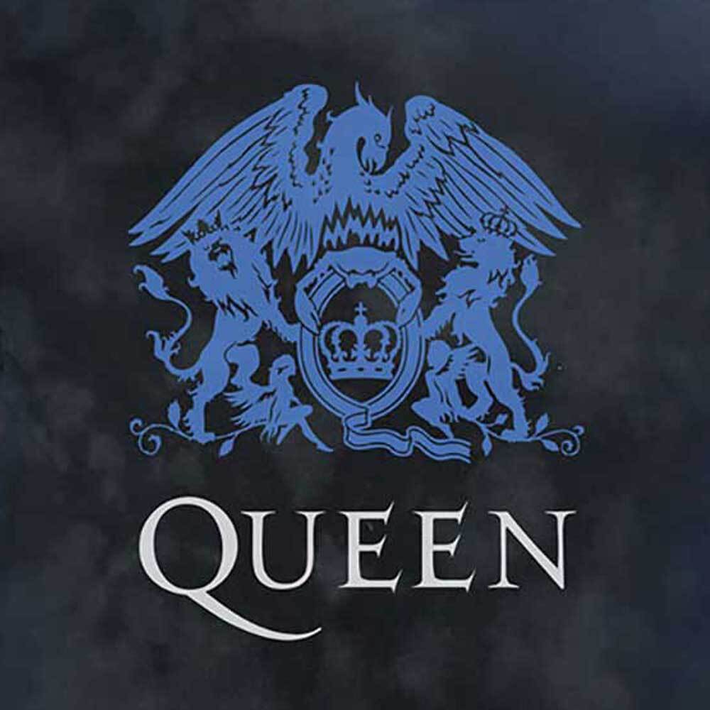 Black-Blue - Back - Queen Childrens-Kids Crest T-Shirt