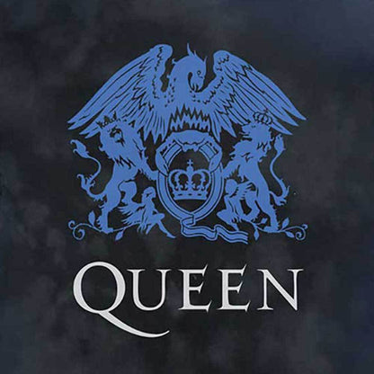 Black-Blue - Back - Queen Childrens-Kids Crest T-Shirt