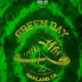 Green - Back - Green Day Childrens-Kids All Stars Tie Dye T-Shirt