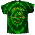 Green - Front - Green Day Childrens-Kids All Stars Tie Dye T-Shirt