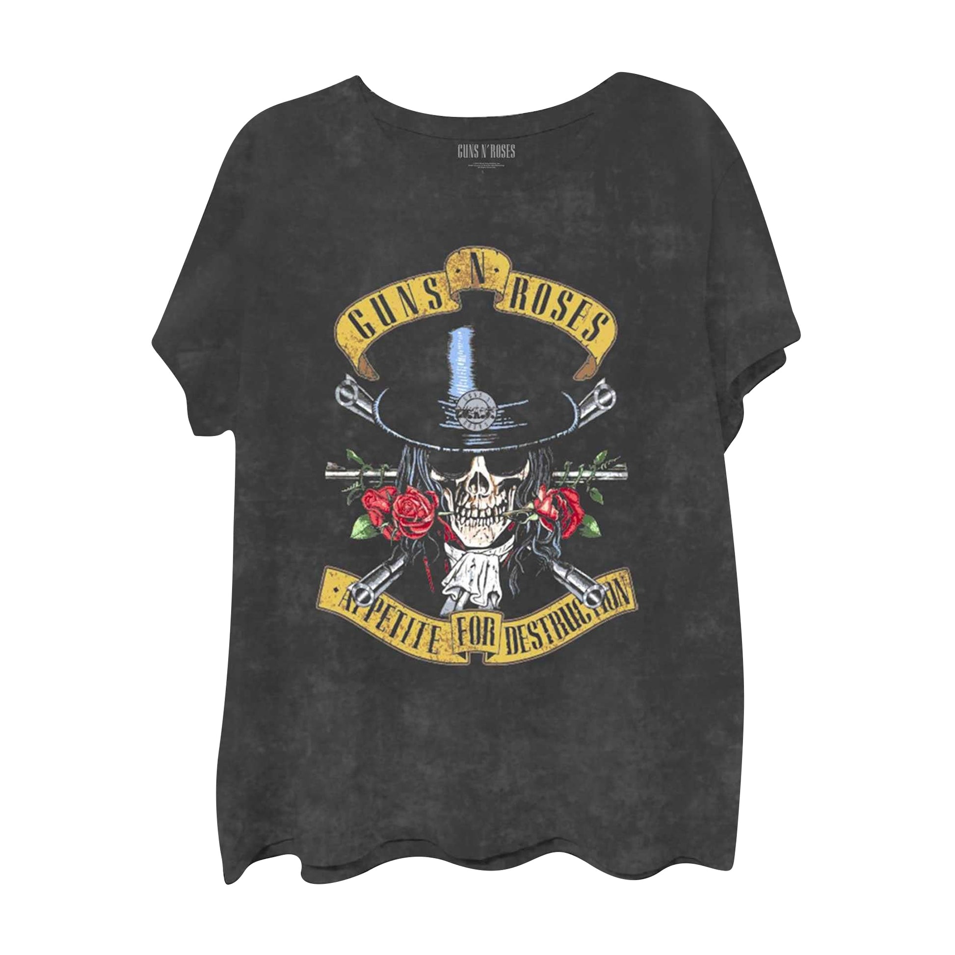 Black - Front - Guns N Roses Childrens-Kids Appetite For Destruction T-Shirt