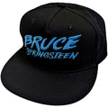 Black-Blue - Front - Bruce Springsteen Unisex Adult The River Logo Snapback Cap