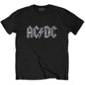 Black - Front - AC-DC Childrens-Kids Diamante Logo T-Shirt