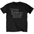 Black - Front - Thin Lizzy Unisex Adult Logo T-Shirt