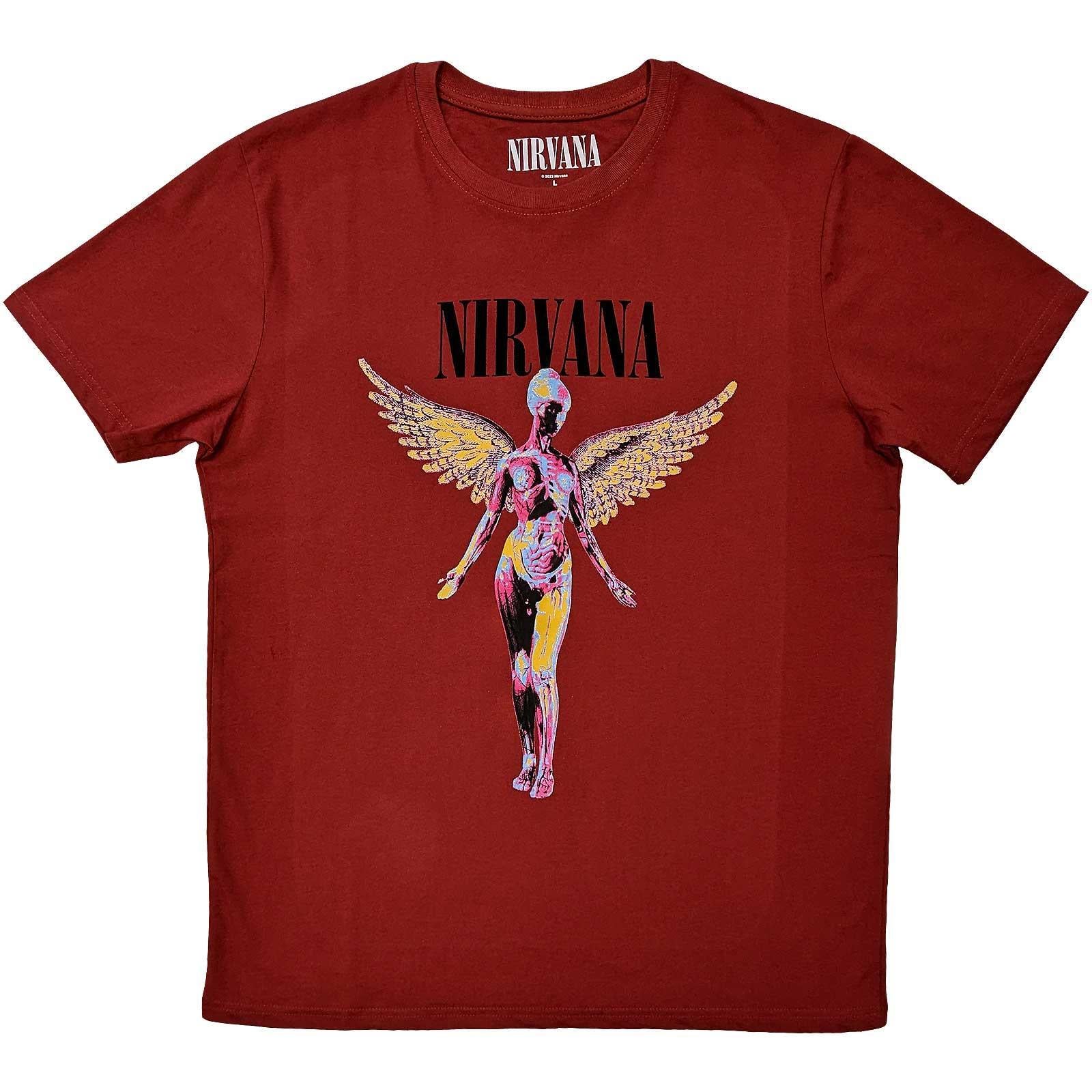 Red - Front - Nirvana Unisex Adult In Utero T-Shirt