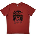Red - Front - Foo Fighters Unisex Adult SF Valley T-Shirt