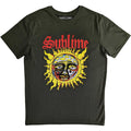 Green-Yellow - Front - Sublime Unisex Adult Sun T-Shirt