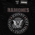 Black - Back - Ramones Childrens-Kids Presidential Seal Embellished T-Shirt