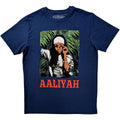 Denim Blue - Front - Aaliyah Unisex Adult Foliage T-Shirt