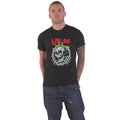 Black - Side - Blink 182 Unisex Adult Six Arrow Skull T-Shirt