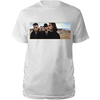White - Front - U2 Unisex Adult Joshua Tree Photo Back Print T-Shirt