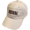 Sand - Front - Nirvana Unisex Adult In Utero Logo Baseball Cap