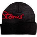 Black-Red - Back - The Rolling Stones Unisex Adult Classic Tongue Embellished Beanie