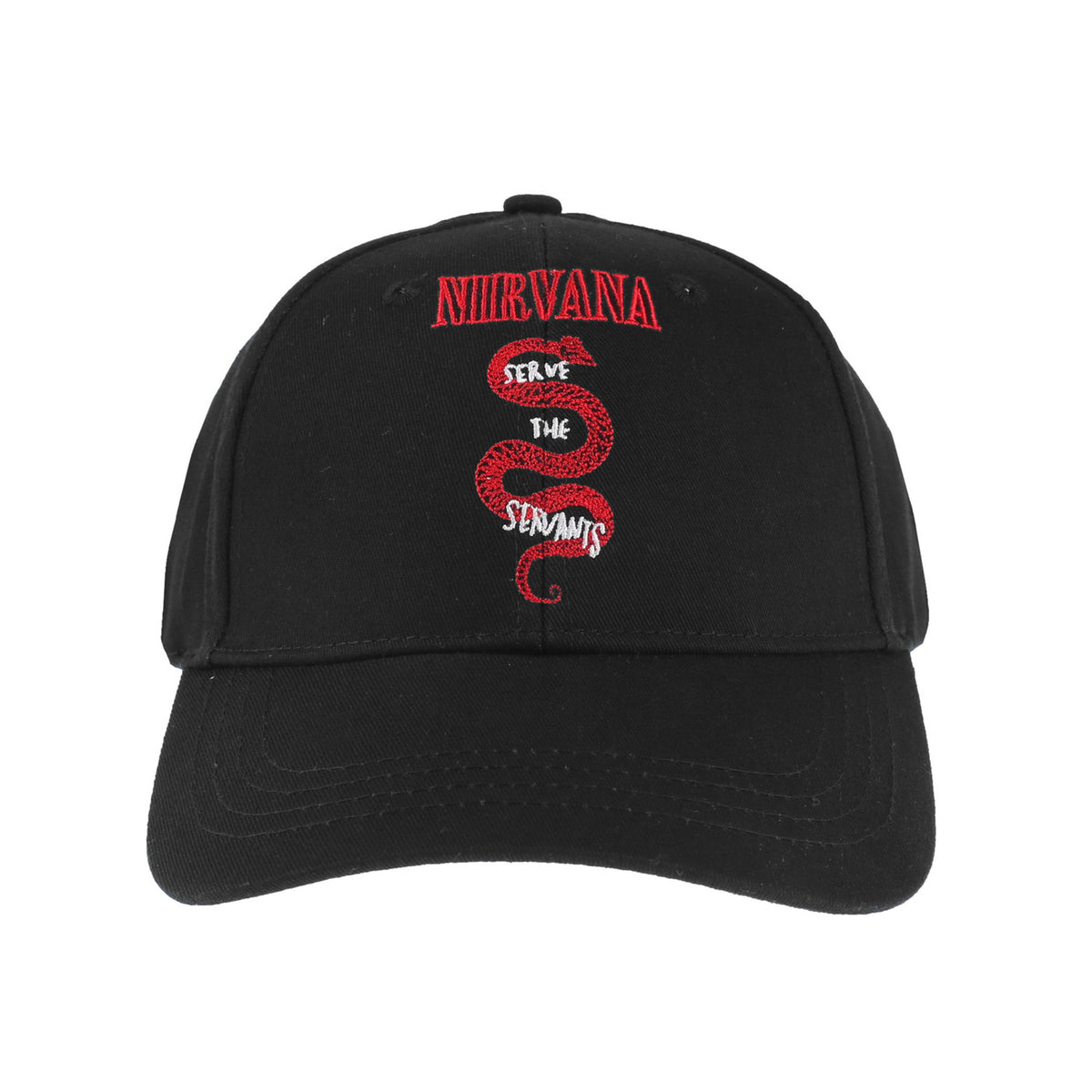 Black - Side - Nirvana Unisex Adult Serve The Servants Baseball Cap