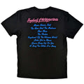 Black-Blue-Pink - Back - Thin Lizzy Unisex Adult Vagabonds Of The Western World Tracklist Back Print Cotton T-Shirt