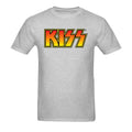Grey - Front - Kiss Unisex Adult Vintage Classic Logo Cotton T-Shirt