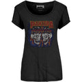 Black - Front - Pantera Womens-Ladies Domination T-Shirt