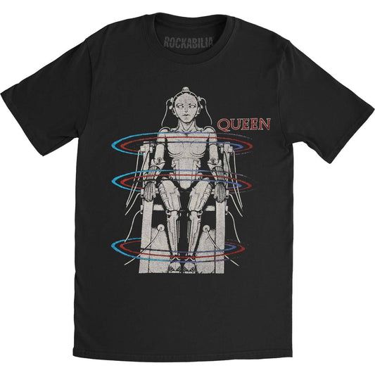 Black - Front - Queen Unisex Adult European Tour 1984 T-Shirt