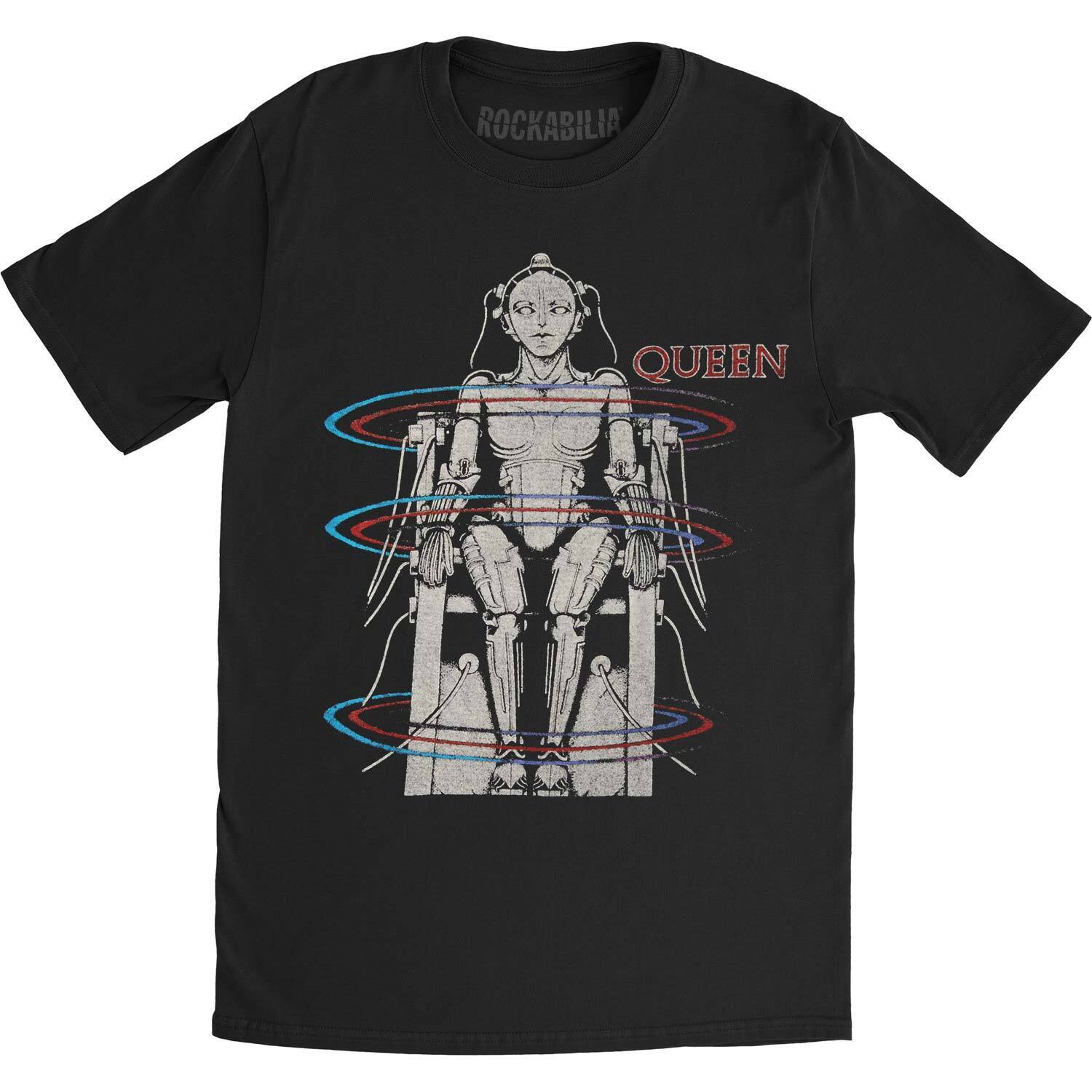 Black - Front - Queen Unisex Adult European Tour 1984 T-Shirt