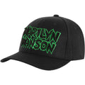 Black-Green - Front - Marilyn Manson Unisex Adult Logo Baseball Cap