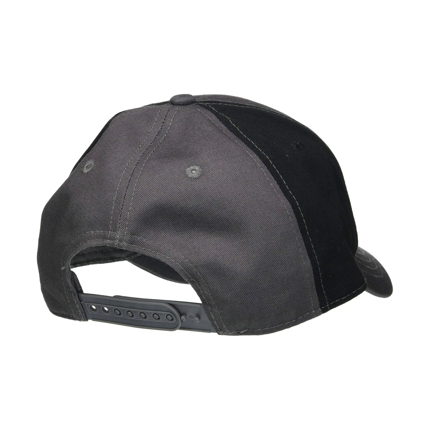 Charcoal Grey-Black - Side - AC-DC Unisex Adult Two Tone Logo Baseball Cap