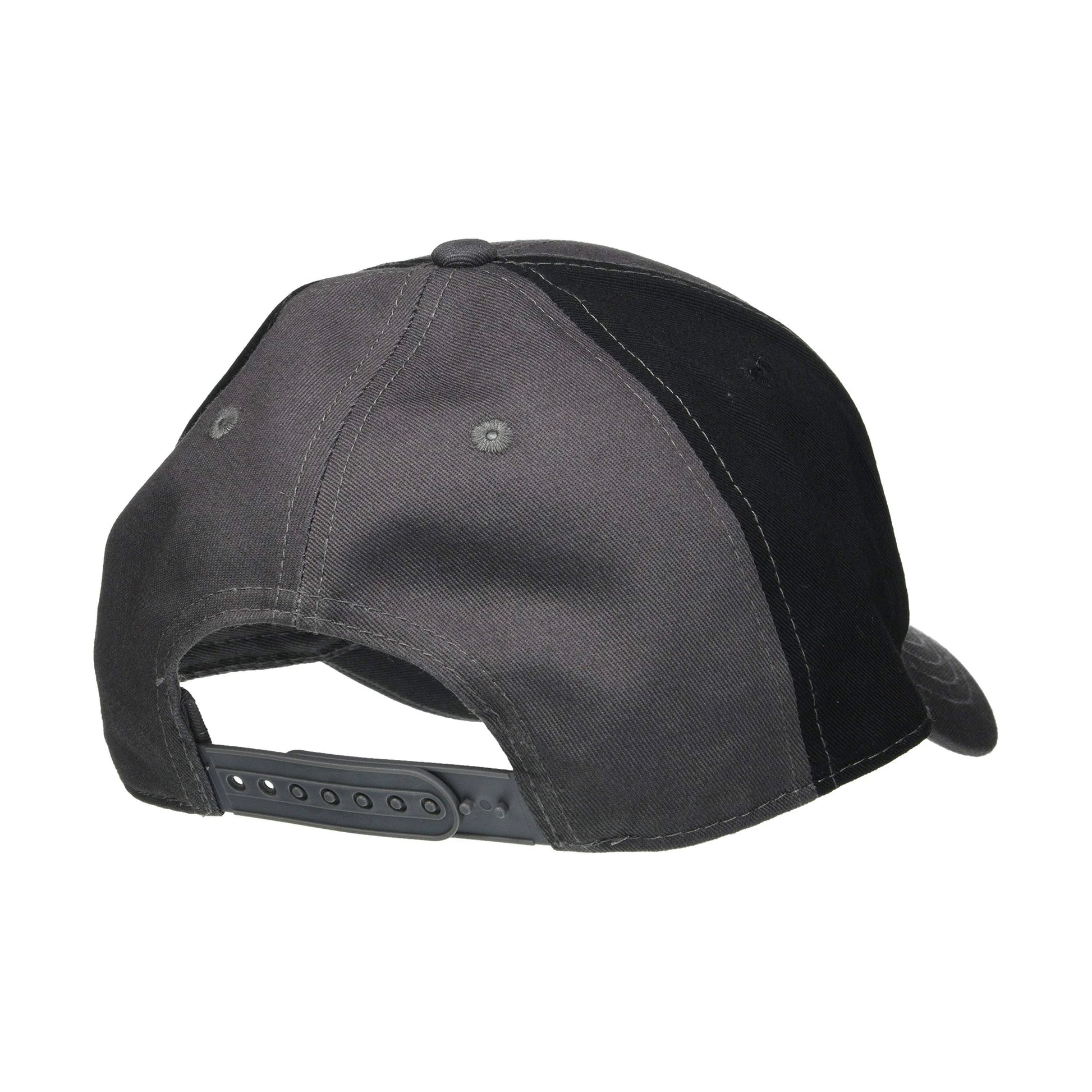 Charcoal Grey-Black - Side - AC-DC Unisex Adult Two Tone Logo Baseball Cap