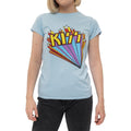 Light Blue - Front - Kiss Womens-Ladies Stars T-Shirt
