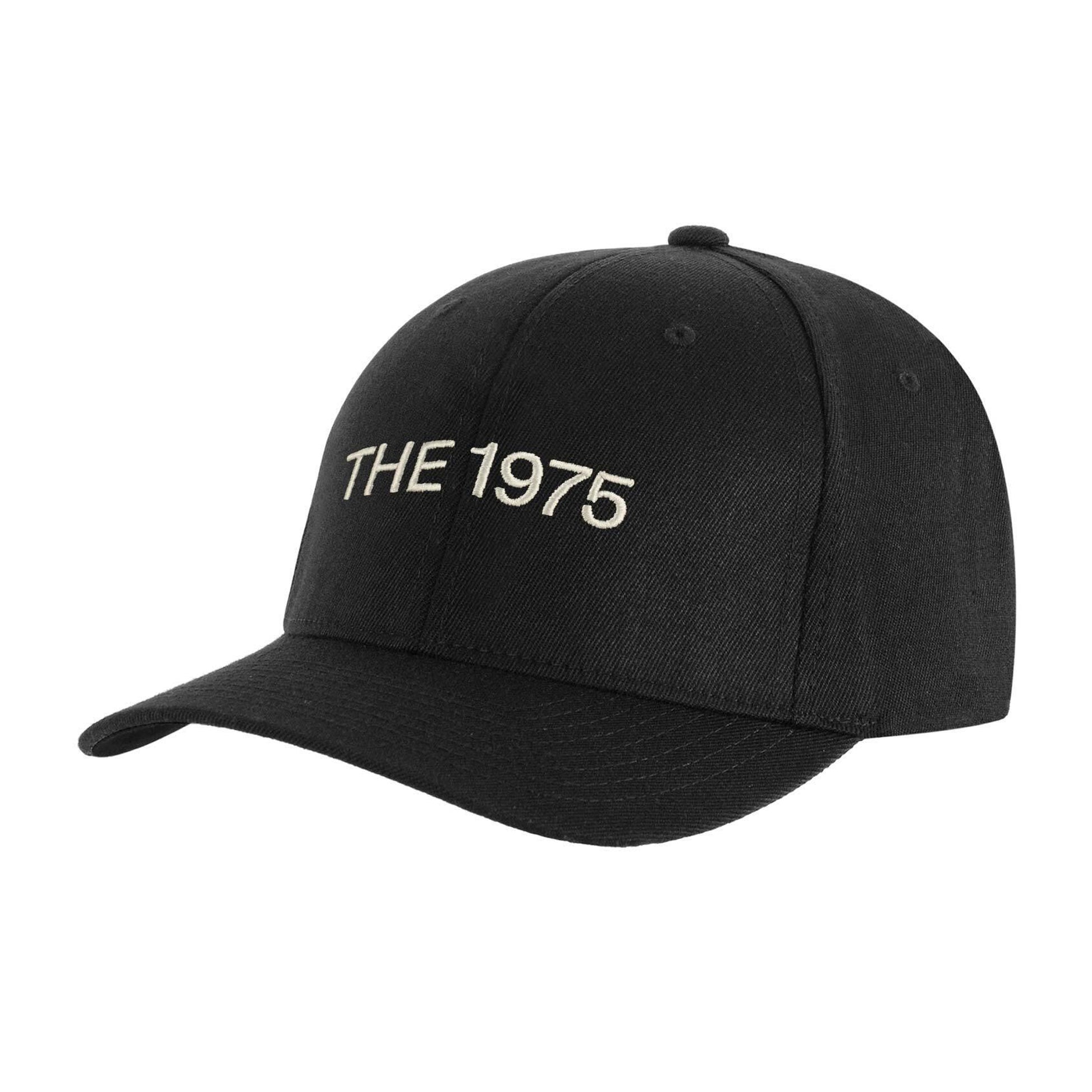 Black-White - Front - The 1975 Unisex Adult Logo Baseball Cap