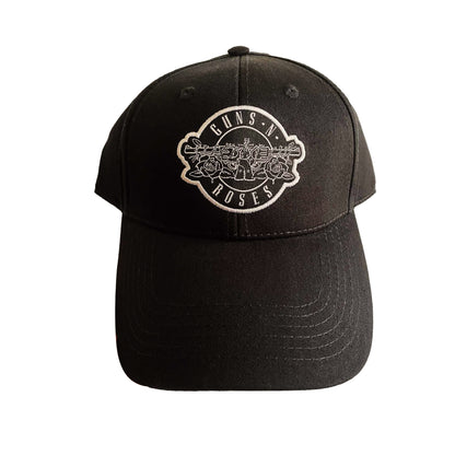 Black-White - Back - Guns N Roses Unisex Adult Circle Logo Baseball Cap