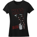 Black - Front - Kiss Womens-Ladies Do You Love Me T-Shirt