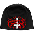 Black-Red - Front - Marduk Unisex Adult Logo Beanie