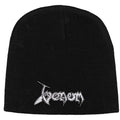 Black - Front - Venom Unisex Adult Logo Beanie