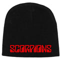 Black - Front - Scorpions Unisex Adult Logo Beanie
