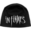 Black - Front - In Flames Unisex Adult Logo Beanie