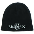 Black - Front - Of Mice And Men Unisex Adult Logo Beanie