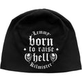 Black - Front - Lemmy Unisex Adult Born To Raise Hell Beanie