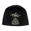 Black - Front - Nile Unisex Adult Scarab Logo Beanie