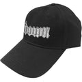 Black-Silver - Front - Down Unisex Adult Logo Baseball Cap